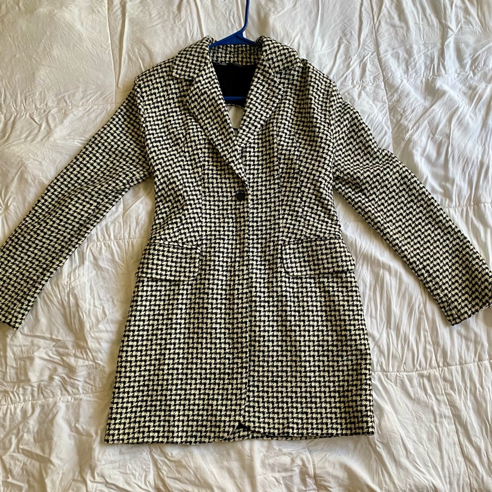 ZARA Houndstooth Blazer Dress